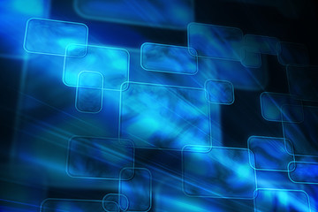 Blue squares on black background