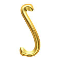 isolated golden figure