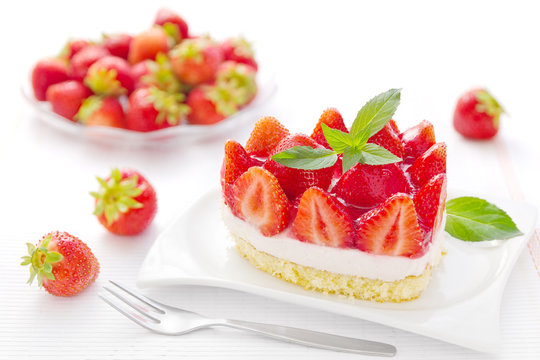 Erdbeerkuchen