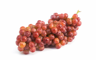 Red grapes fresh with water drops