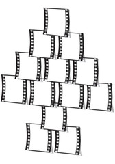 albero di Natale con pellicola fotografica