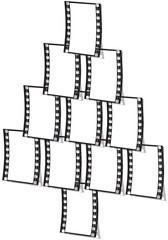 albero di Natale con pellicola fotografica