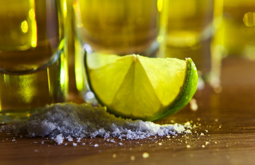 tequila , lime and salt