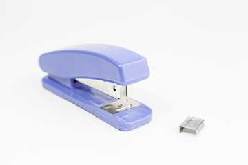 Plastic stapler with staples