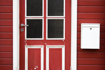 Obraz na płótnie Canvas Red door