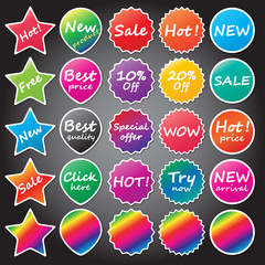 shopping stickers