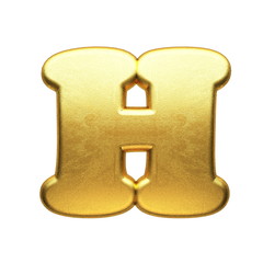 isolated golden figure