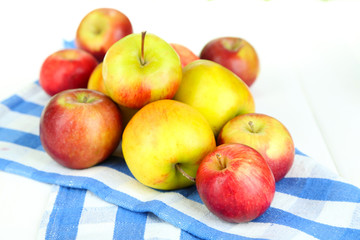 Juicy apples isolated on white