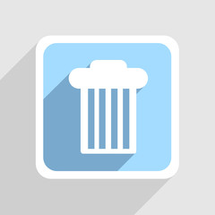 Vector blue icon on gray background. Eps10