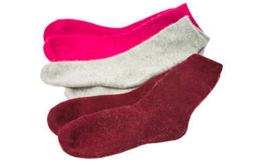 warm socks isolated