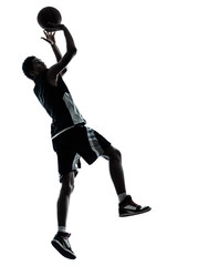 Fototapeta premium basketball player silhouette