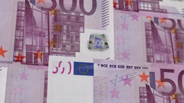 500 Euro Bills Fly (HD Loop)