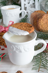 milk and cookies for santa