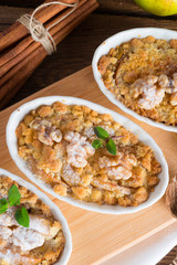 .Apple Walnut streusel cake