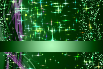 Fantastic christmas wave design with snowflakes and stars