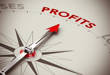 Profits Growth - Make Money - obrazy, fototapety, plakaty