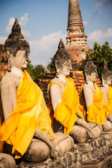 Fototapeta na wymiar buddha statue in Thai Temple,Free public history