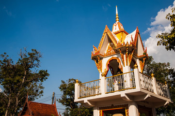 Fototapeta na wymiar Bell tower in thai temple