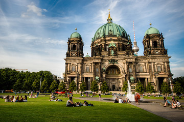 Fototapeta premium Berliner Dom (Berlin Cathedral) in a Lustgarten of Berlin, Germa