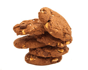 cookies with chocolate and nuts