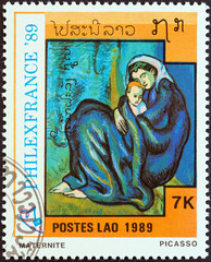 Motherhood by Picasso (Laos 1989)