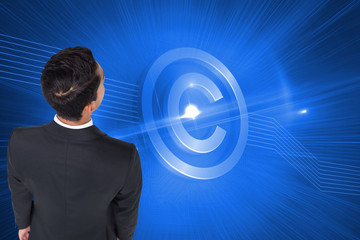 Composite image of asian businessman