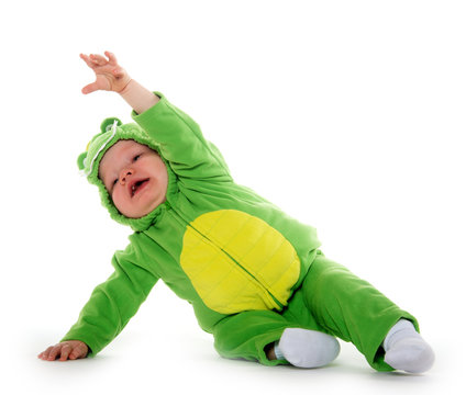 Baby Boy In Dragon Costume