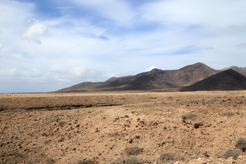 Paysage désertique (Fuerteventura - Espagne)