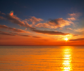 Sea sunset