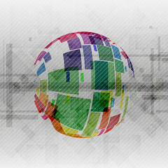 Fototapeta premium Colorful Globe Design.