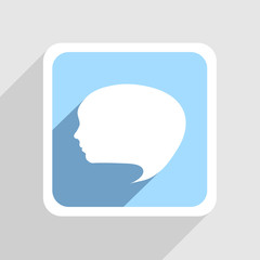 Vector blue icon on gray background. Eps10