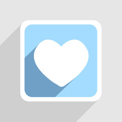 Vector blue icon on gray background. Eps10