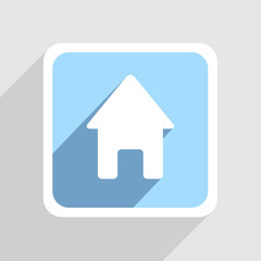 Vector blue icon on gray background. Eps10