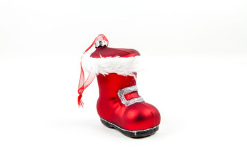 Santa boot ornament