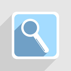 Vector blue icon on gray background. Eps10