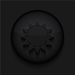 Vector black circle icon.Eps10