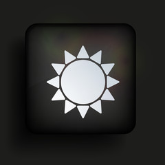 Vector square icon on black background. Eps10