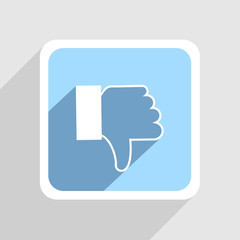 Vector blue icon on gray background. Eps10