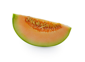 cantaloupe melon isolated on white background