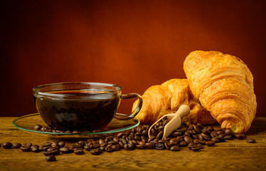 coffee and croissants