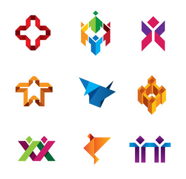 Paper product object logo template