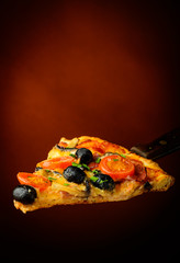 traditional homemade pizza