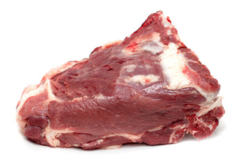 fresh meat on white background