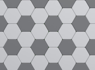 gray color tone hexagonal tiles.