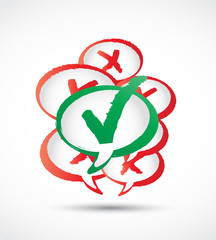 Green Approved sign concept