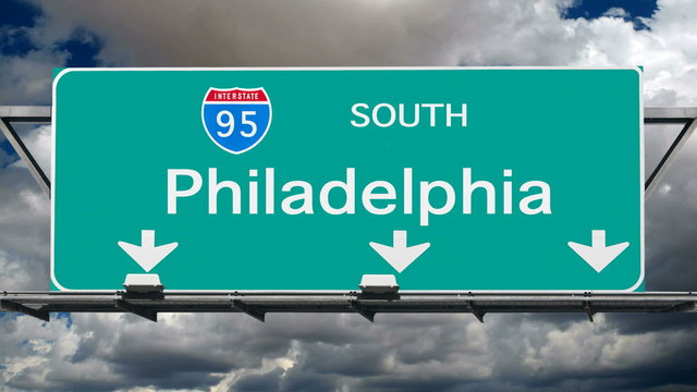 Philadelphia - Interstate 95 Sign Time Lapse