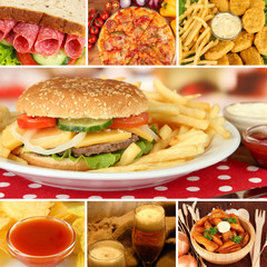 Tasty food collage