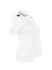 female shirt template on the mannequin on white background
