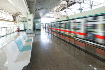 train stop at railway station