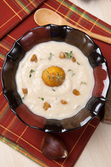 Chestnut Kohlrabi Soup
